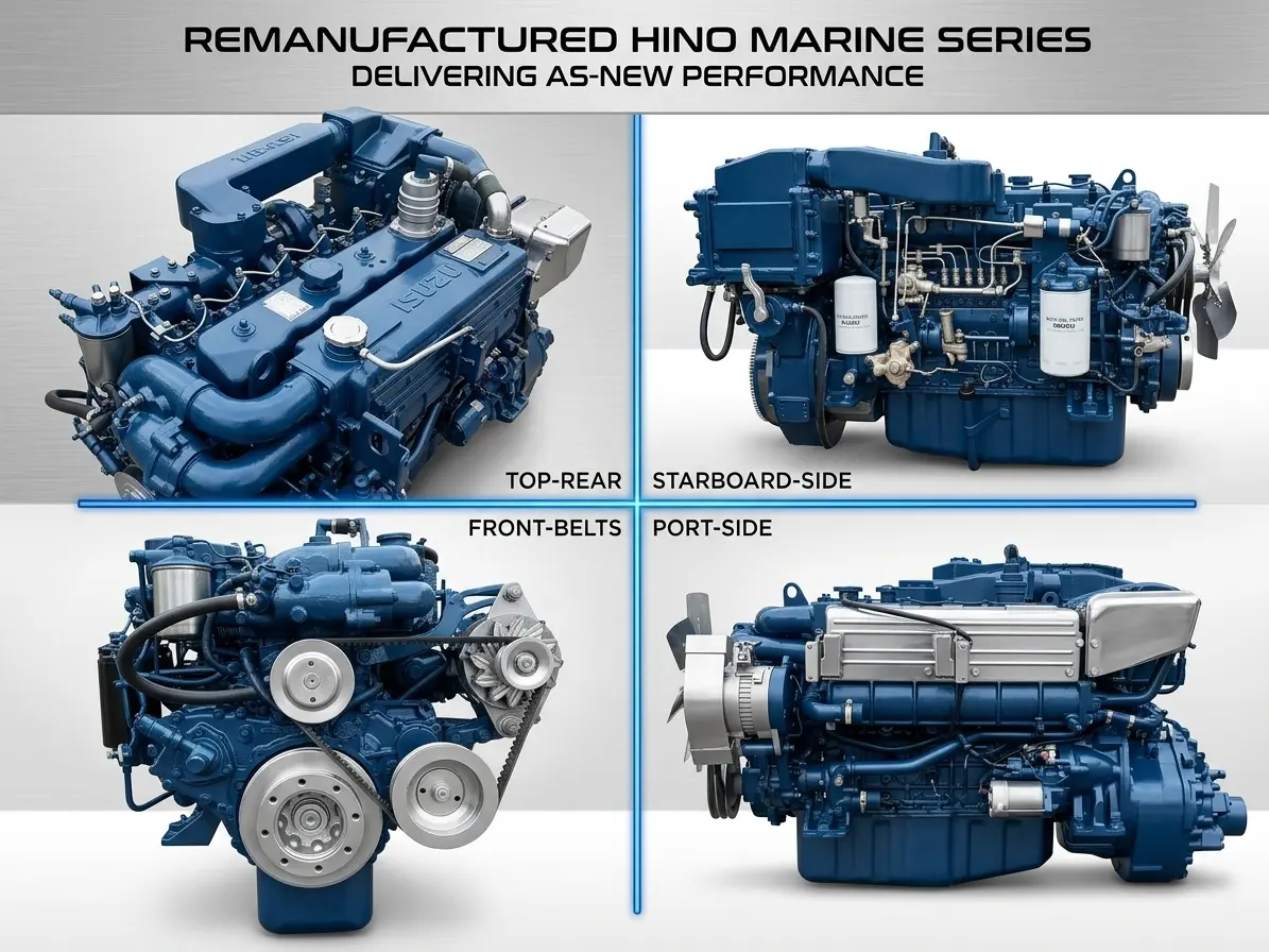 Isuzu 6BG1TCX Marine Diesel Engine – 285 PS with Nico Marine Gearbox, 3.45:1 Ratio